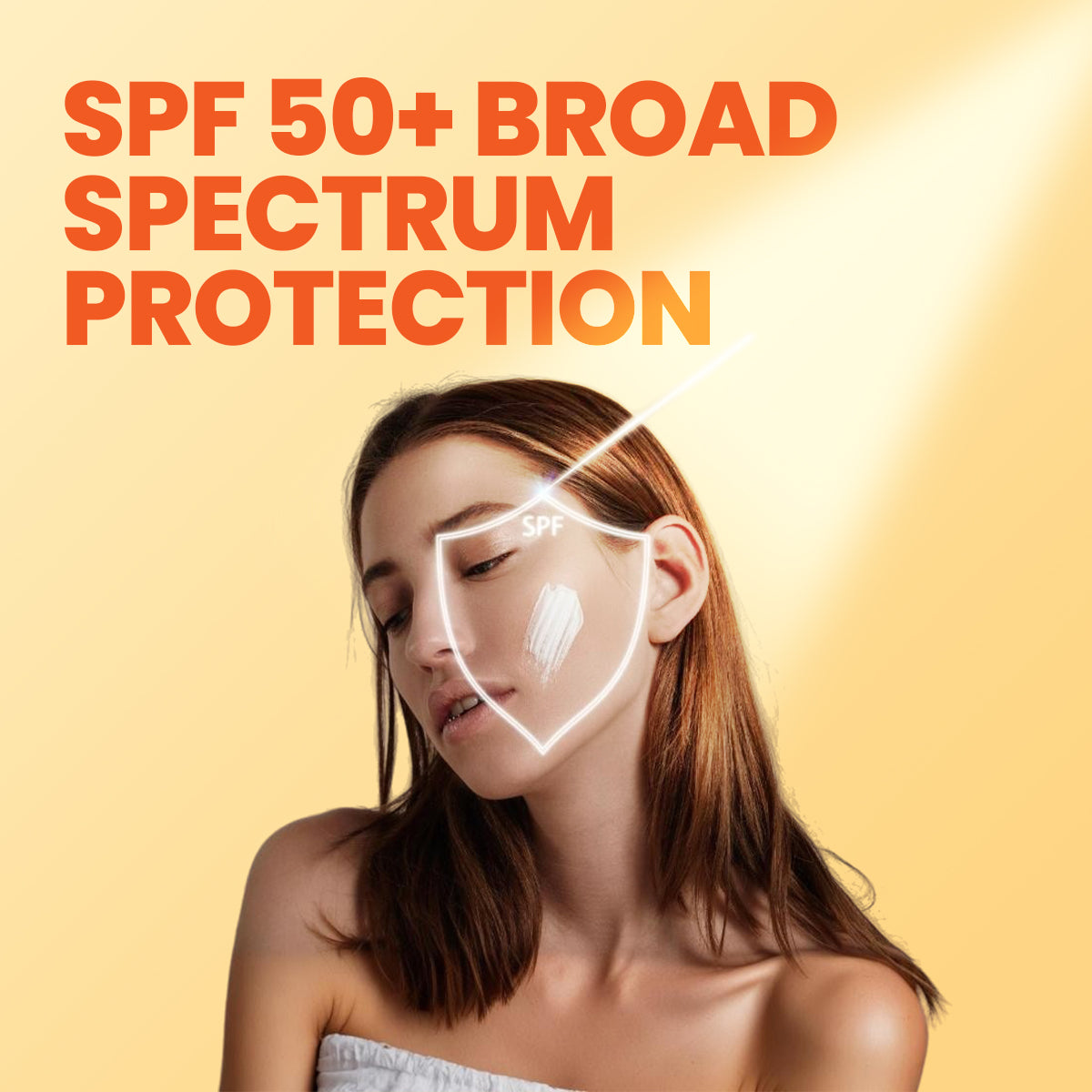 GLAMURE Sunscreen SPF 50+ for Face, Matte Finish, Lightweight & Non-Greasy, No White Cast, Broad Spectrum UVA/UVB Sunblock for Men & Women, 50ml