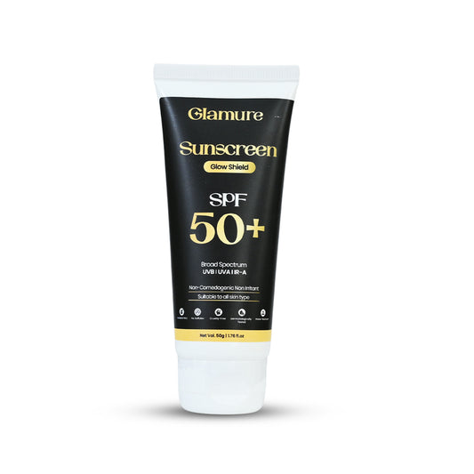 GLAMURE Sunscreen SPF 50+ Matte Finish, Lightweight & Non-Greasy | 50ml