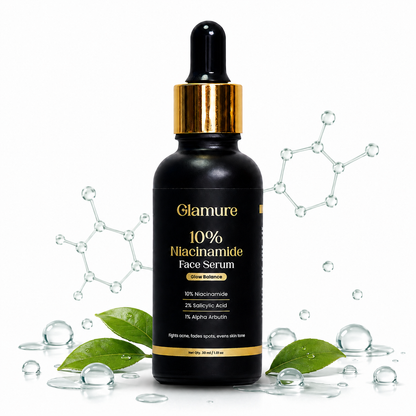 GLAMURE 10% Niacinamide Face Serum with 2% Salicylic Acid and 1% Alpha Arbutin | 30ml