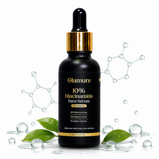 GLAMURE 10% Niacinamide Face Serum with 2% Salicylic Acid and 1% Alpha Arbutin | 30ml