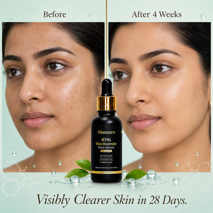 GLAMURE 10% Niacinamide Face Serum with 2% Salicylic Acid and 1% Alpha Arbutin | 30ml